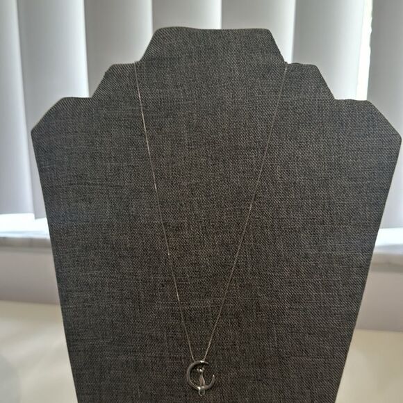925 Sterling Silver necklace  with  Long Earrings - Picture 1 of 5